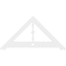 Ekena Millwork Pitch Artisan Architectural Grade PVC Gable Pediment, 36"W x 18"H x 1"P (12/12) GPP036X018X100ART - alternate 2